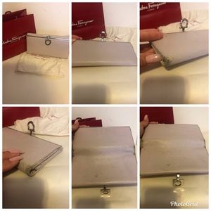 💯% Authentic Salvatore Ferragamo Long pink wallet